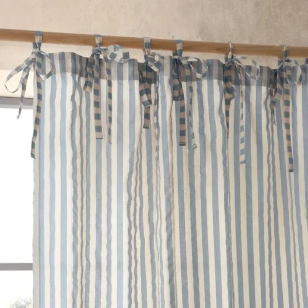 Pinapple Elephant Zanzibar Stripe Curtains image 1
