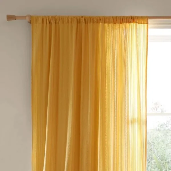 Pineapple Elephant Zofia Ochre Voile Panel - Image 2