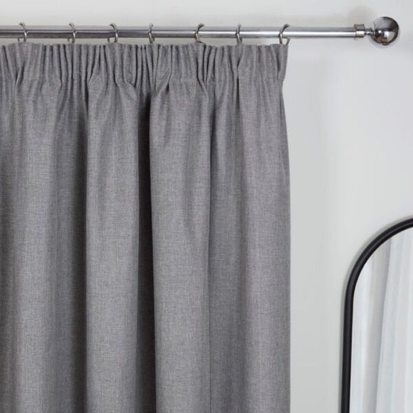 Close-Up Of Pencil Pleat Heading And Curtain Folds