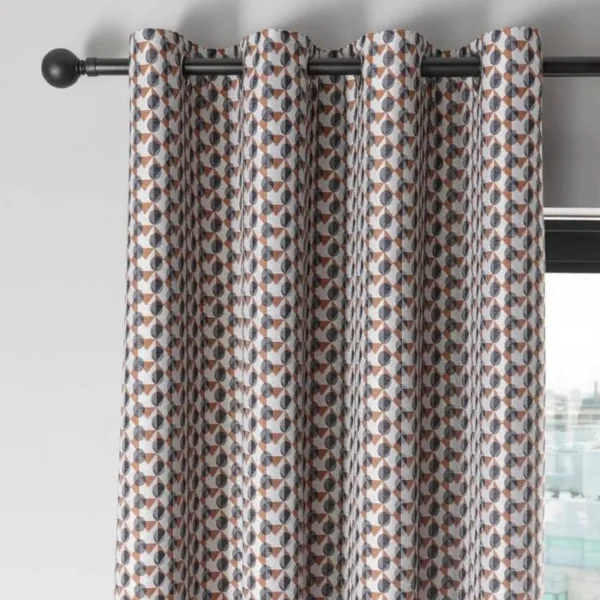 Prado Terracotta Eyelet Curtains - Image 3