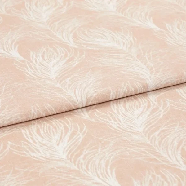 Quill Apricot Blush Curtains image 1