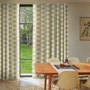 Retro Wave Pistachio Curtains