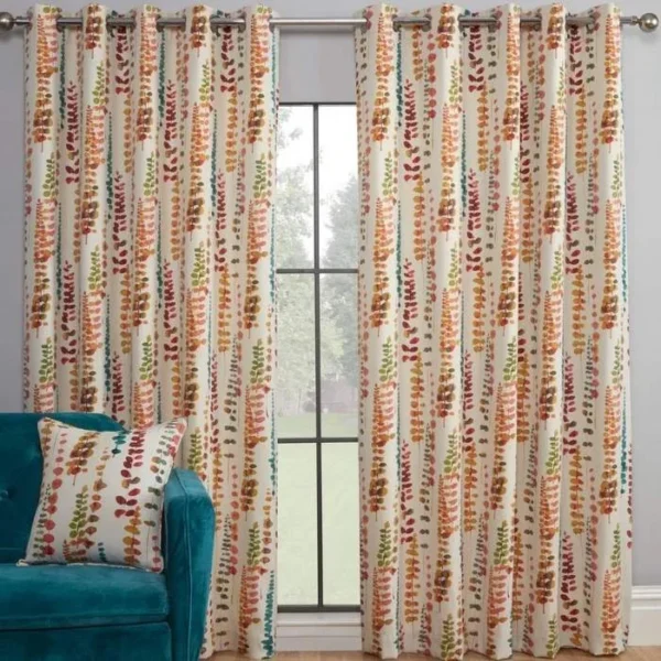 Santa Maria Rumba Floral Eyelet Curtains