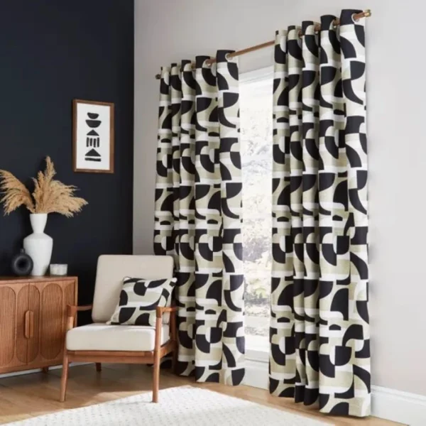 Sawyer Jacquard Eyelet Curtains