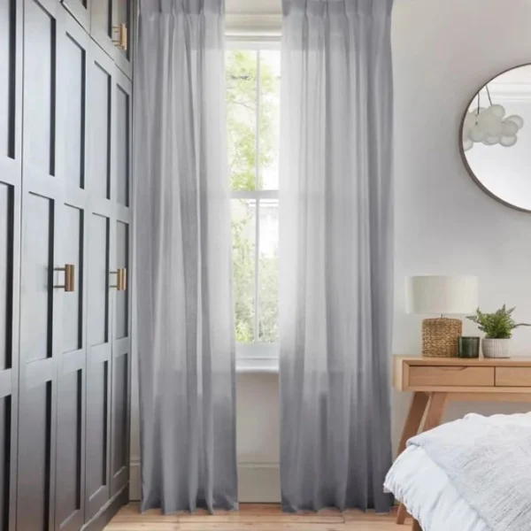 Serenity Indigo Voile Curtains