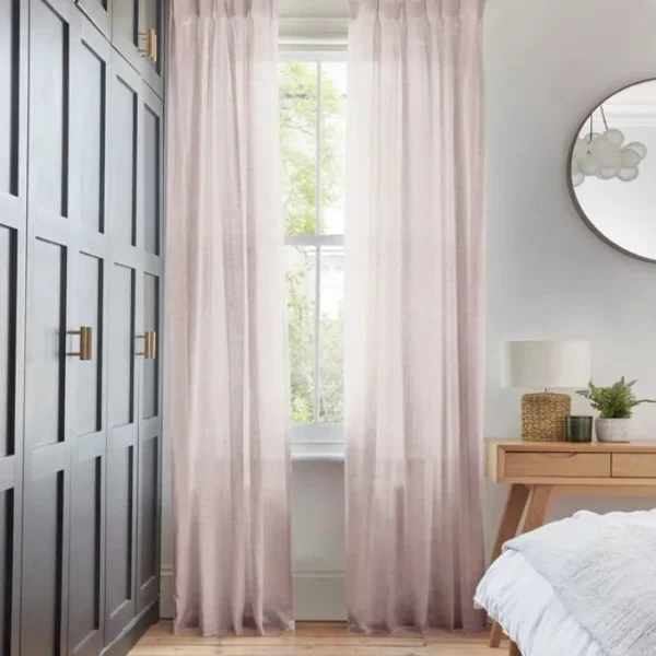 Serenity Mauve Voile Curtains
