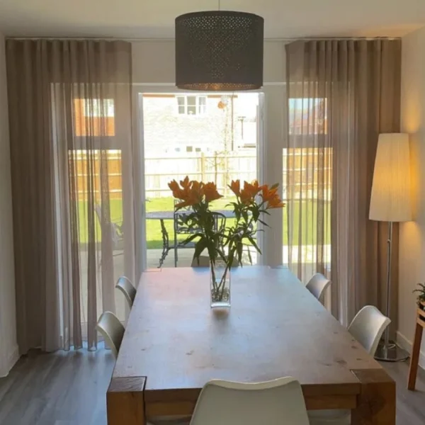 Serenity Mauve Voile Curtains image 2