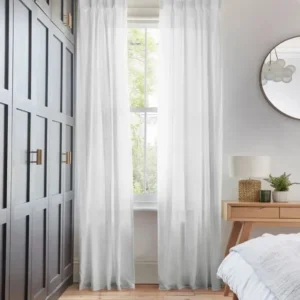 Serenity White Voile Curtains