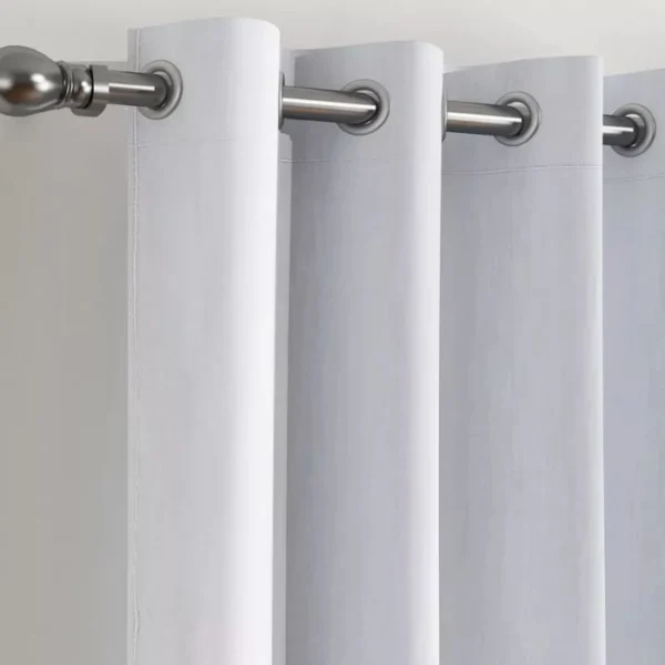 Snowy Cotton Curtain image 1