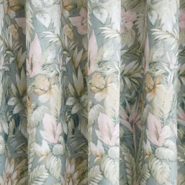 Soft Tropics Blackout Eyelet Curtains image 2