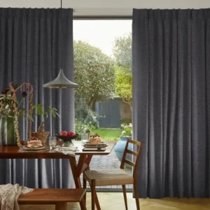 Soho Bouclé Charcoal Curtains