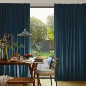 Soho Boucle Indigo Curtains