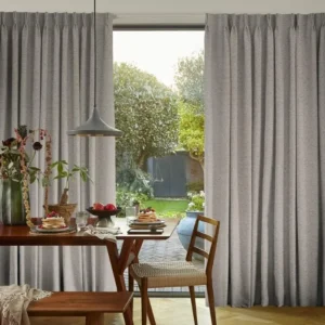 Soho Boucle Silver Curtains