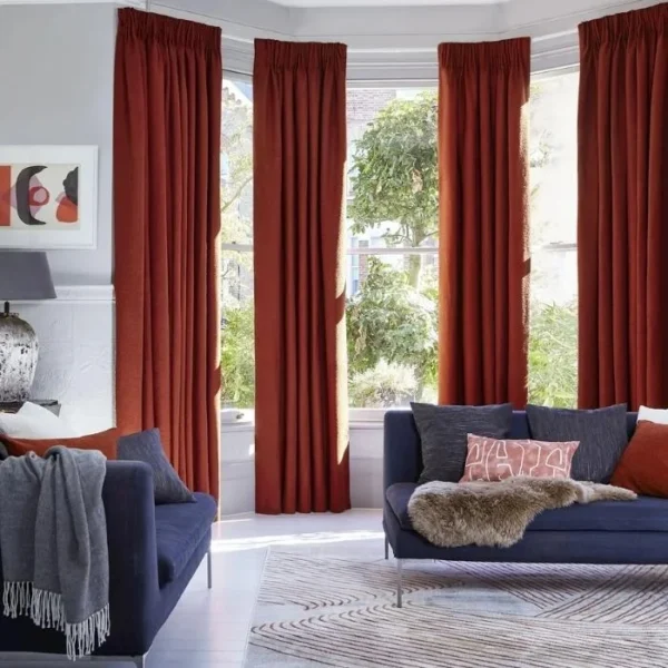Soho Boucle Spice Curtains image 2