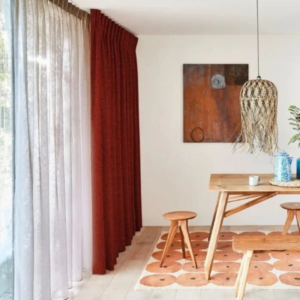 Soho Boucle Spice Curtains image 3