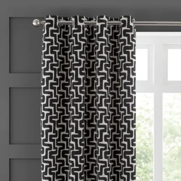 Sonora Chenille Eyelet Curtains image 1