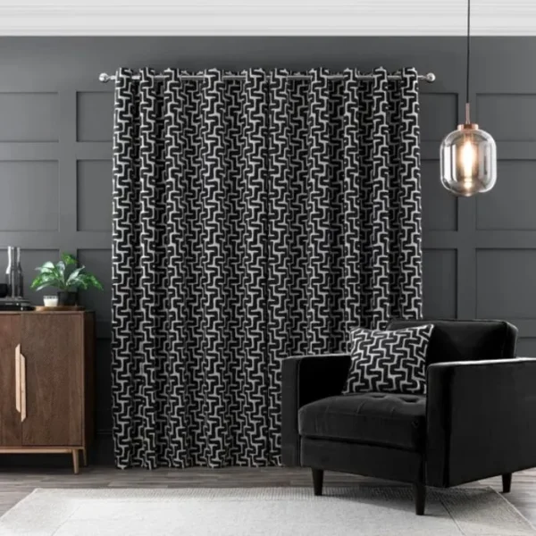 Sonora Chenille Eyelet Curtains - Image 4