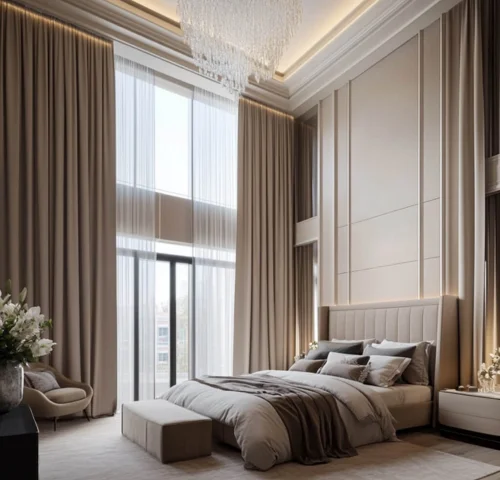 Premium blackout bedroom curtains Dubai