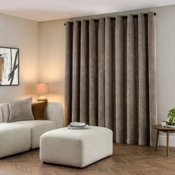 Tabitha Chenille Eyelet Curtains image 2