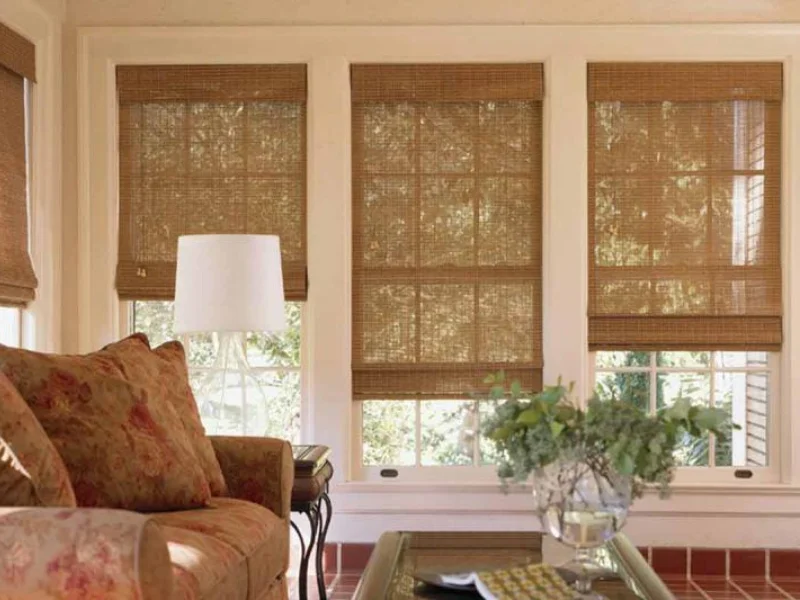Custom-made bamboo blinds in Dubai