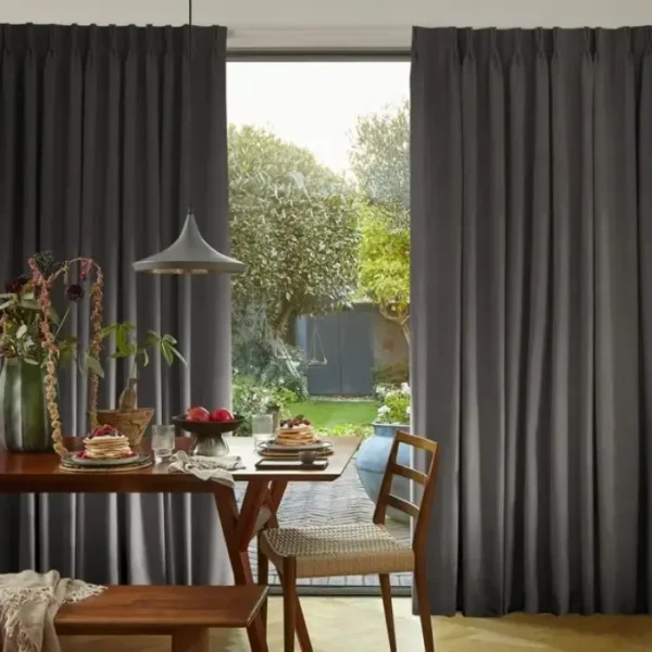 Tetbury Charcoal Curtains