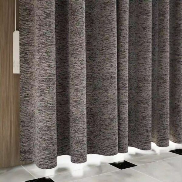 Thermal Insulated Grey Blackout Curtain