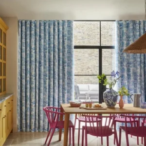 Toile de Paris Bleu Curtains