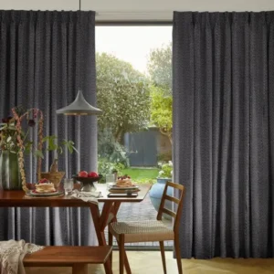 Wave Graphite Curtains