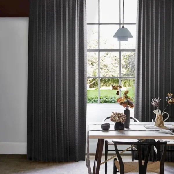 Wave Graphite Curtains image 2