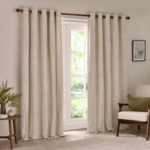 Yard Hebden Striped Eyelet Curtains