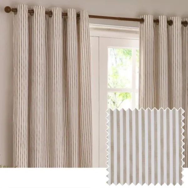 Yard Hebden Striped Eyelet Curtains image 2