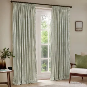 Yard Hebden Striped Pencil Pleat Curtains