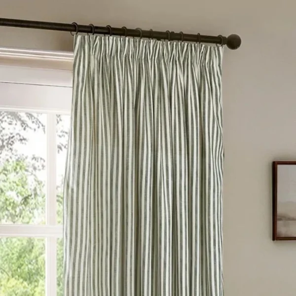 Yard Hebden Striped Pencil Pleat Curtains image 1