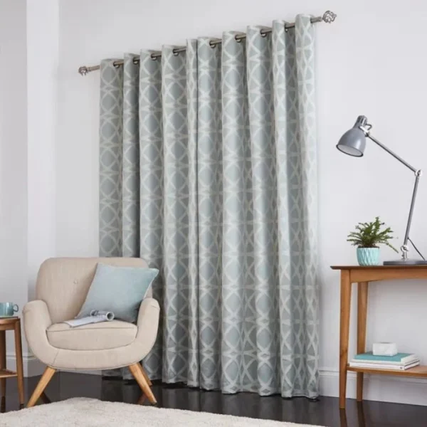 York Jacquard Eyelet Curtains image 2